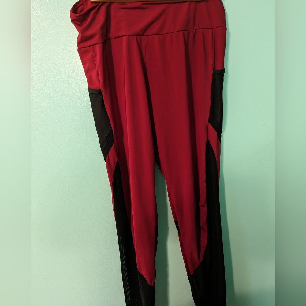 Two pairs of SheIn mesh panel exercise legging large